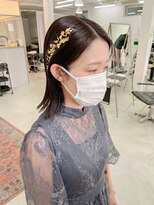 ヘアー アイス カンナ(HAIR ICI Canna)&nbsp;20代30代お呼ばれヘアセットボブスタイル