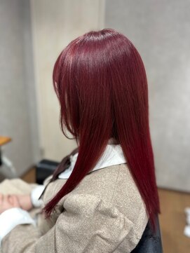 ビス フルール 日暮里店(Vis fleur) 大人可愛い艶カラーレッドカラー