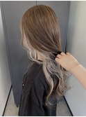 ベージュインナーカラー