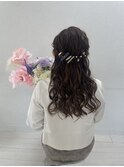 ハーフアップ♪