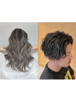 コントラストで魅せる、大胆な立体感と動きをプラスするトレンドを抑えた外国人風ハイライトデザイン◎