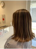 ハイライトカラー,アッシュベージュカラー,白髪ぼかし【草加】
