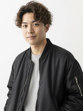 キャンバス バイ ネオリーブ 横浜西口(Canvas by neo.) ツイストスパイラル/ブルーブラック/フェザーパーマ/横浜/sk64