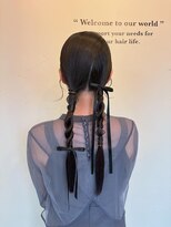 ブラック(BLUCK)&nbsp;タイトツインヘアセット