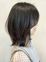 セイドット リー(Say. Ree)&nbsp;say.ボブくびれレイヤーボブオリーブグレーダークレッドベージュ