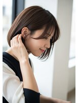 ライクバイコトナ 越谷(RIKE by kotona)&nbsp;ショートボブ髪型20代30代40代50代前髪あり前髪なし面長丸顔越谷