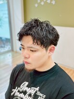 ブランシェ 西松山店 ルーズパーマアップバングショート