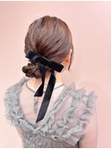 【room shinsaibashi/植松さくら】ゆるシニヨン結婚式や二次会に