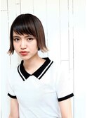 【Tsunariga】　透明感のある切りっぱなしボブ