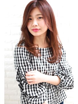 アールヘアーデザイン 千種(r hair design) ピンクベージュ ロング 内巻き 千種 美容院