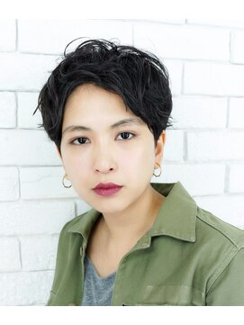 ヘアリゾート粋 新宿三丁目本店 かき上げショート【新宿三丁目/新宿/新宿駅/クリームバス】