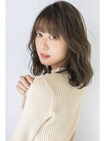 プライズ 池袋店(prize)&nbsp;グレージュアッシュグレー無造作透明感カラー20代シアー310