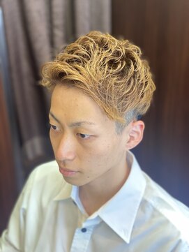 ヒロギンザ 浜松町店(HIRO GINZA) ツーブロックアップバングスタイル