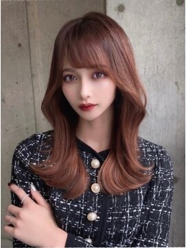 ルームバイシー 新宿(Loom. by Sea) 韓国前髪×グレーアッシュ【くびれヘア/髪質改善/フェミニン】