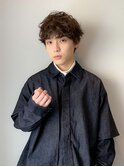 ラフパーマ × スリークショート