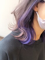 レシェル 松阪(RECIEL)&nbsp;【RECIEL松阪】モノトーン×寒色系インナーカラー