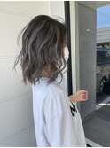 20代30代ハイライトバレイヤージュブリーチ立体感透け感