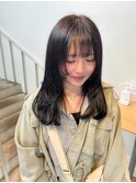 ☆ネオウルフカット暗髪ウルフレイヤーカットブラックウルフ