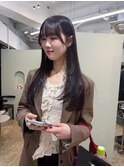 レイヤーカット+カシスパープル