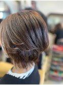大人のかわいいを演出するくびれヘア 小顔カット 髪質改善ケア