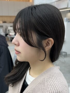 ビューブルー 亀戸錦糸町(VIEW BLUE) ◎美髪カールピンクブラウンロングセミディ似合わせ前髪