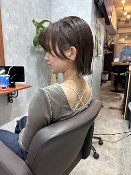 シールドヘアー 沖縄 新都心(C'LD Hair) 那覇美容室/おもろまち美容室/ぱつっとボブ/切りっぱなしボブ