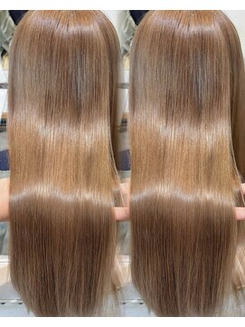 ブランニューロミエ 野田阪神店(Brand new lomie) 艶ベージュ/髪質改善カラー/ハイトーン/ケアブリーチ