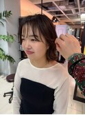 ヘアドネーションで外ハネミディアム【坂根】