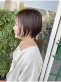 透け感◎ ベージュショート