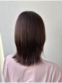 【髪質改善ストレート】×【艶ラベンダーベージュ】