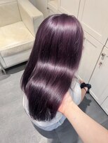 ベレーザ 渋谷神南(Beleza)&nbsp;16181ブリーチ＆ダブルカラーラベンダーパープルダークレッド