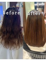 パーマ落としラボ アピッシュ 銀座(apish)&nbsp;浅子小百合/パーマ落とし12000円コース