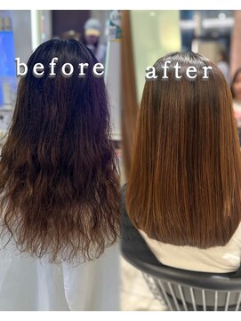 パーマ落としラボ アピッシュ 銀座(apish) 浅子小百合/パーマ落とし12000円コース