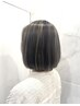 【白髪ぼかし】カット+表面&顔周りのみ白髪ぼかしHL+カラー+髪質改善