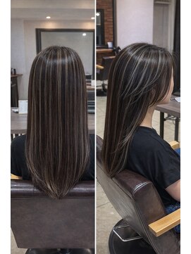 リコ 海老名2号店(Lico) 筋感ハイライトでつくる上品ロング