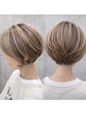 ショートボブ　レイヤーボブ　ボブ　二子玉川　50代　レイヤー
