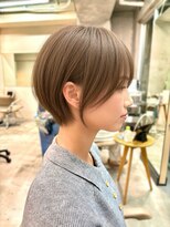 ミィ 浦和(mee) 透明感カラー ボブ 前髪 ショート カラー ブリーチ&ダブルカラー