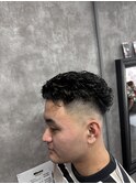 MEN’S HAIR/サーフカール/刈り上げセンターパート/本八幡
