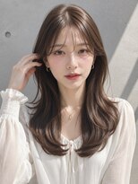 ノア(NOA) 【NOA】韓国風くびれレイヤー×顔まわりカット×艶ブラウン