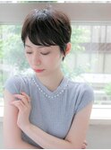 暗髪 大人可愛い ショート エアリー★★
