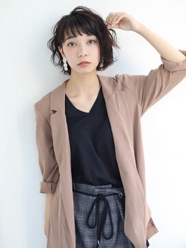 ケーツー エソラ池袋店(K-two) 顔ボブの大人ウェーブ［髪質改善/池袋&目白&大塚］