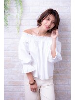 ヘアーアートシフォン 池袋西口店(Hair art chiffon)&nbsp;マッシュ丸みショートナチュラルボブインナーカラーボブディ