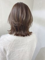 ノク(nok)&nbsp;くっきりレイヤーモカベージュ_暗めカラーグランマッシュ