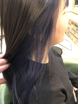 アンジェリカ 布施店(ANGELICA) ANGELICA 【西辻】インナーカラー(ブルーアッシュ)