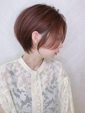ロンド ストラーダ 心斎橋(Lond strada) ショート×ハイライト白髪ぼかし×シルキーベージュ[心斎橋]