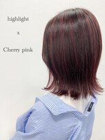 エクラヘア(ECLAT HAIR) 【長岡】【ECLAT】ハイライトカラー☆チェリーピンク