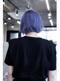 ハイトーン ラベンダー ボブ