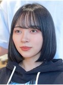 （韓国ヘア/シースルー前髪/髪質改善/内巻き/きりっぱなしボブ）