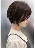横顔美人 映え ショートボブ