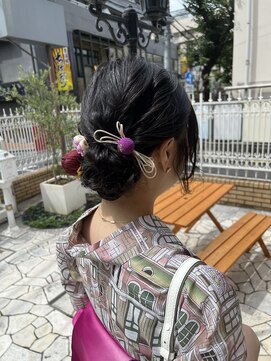 アース 高田馬場店(HAIR&MAKE EARTH) 浴衣×お団子